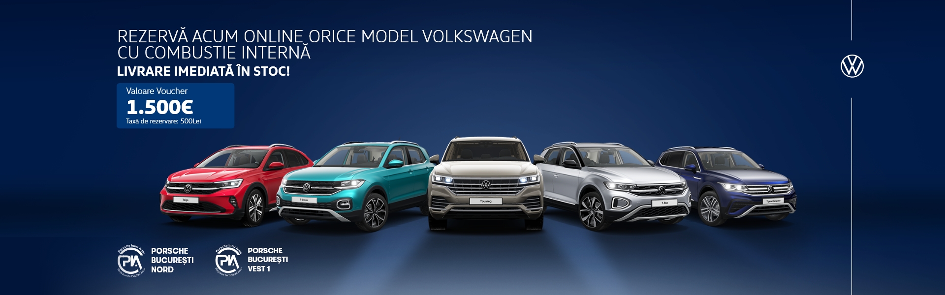 Modele Volkswagen cu livrare imediata